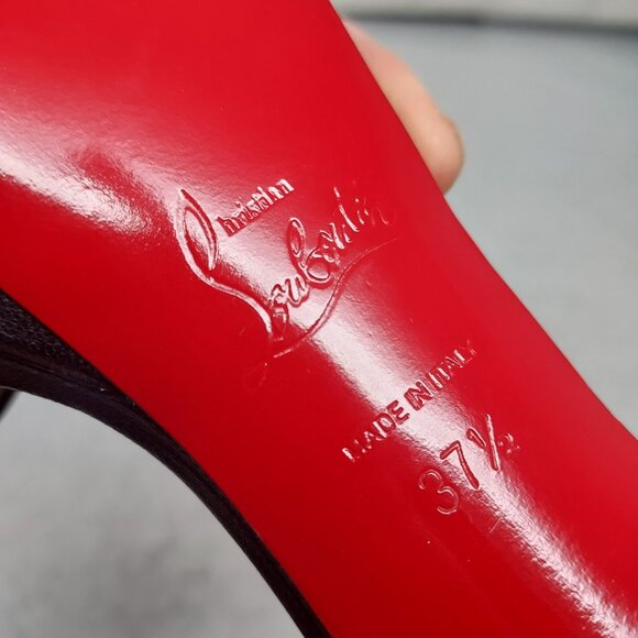 Christian Louboutin Loubi Queen Alta Black Platform Sandal - Picture 7 of 16